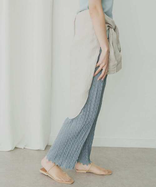 KBF+（ケービーエフプラス）の「KBF+　パターンレースパンツ（その他パンツ・レディース・ブラック/ホワイト系その他/ブルー・ONE）」の20枚目の写真