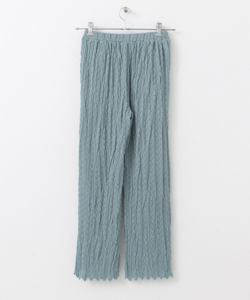 KBF+（ケービーエフプラス）の「KBF+　パターンレースパンツ（その他パンツ・レディース・ブラック/ホワイト系その他/ブルー・ONE）」の15枚目の写真