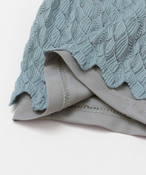 KBF+（ケービーエフプラス）の「KBF+　パターンレースパンツ（その他パンツ・レディース・ブラック/ホワイト系その他/ブルー・ONE）」の22枚目の写真