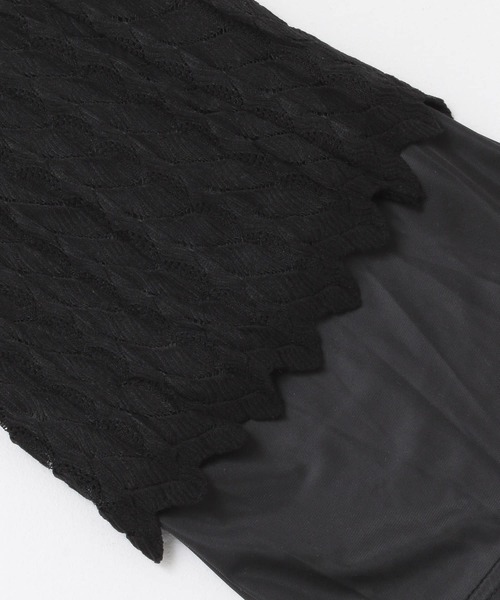 KBF+（ケービーエフプラス）の「KBF+　パターンレースパンツ（その他パンツ・レディース・ブラック/ホワイト系その他/ブルー・ONE）」の6枚目の写真