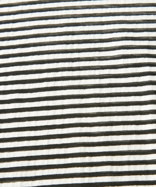 RIVE DROITE（リヴドロワ）の「シアーボーダーTee（Tシャツ/カットソー・レディース・ホワイト/ブラック/カーキ・FREE）」の7枚目の写真