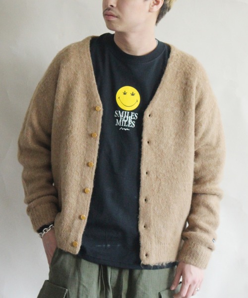 MANASTASH（マナスタッシュ）の「MANASTASH/マナスタッシュ　ABERDEEN KURTIGAN '21 アバディーンカーティガン’21 7114100 ニットカーディガン（ニット/セーター・メンズ・ブラック/グリーン/グレー/ベージュ/バーガンディー・MEDIUM/LARGE/X-LARGE）」の4枚目の写真