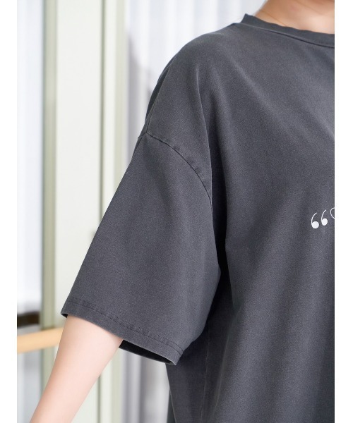 Darich(ダーリッチ)の「ballerinaグラフィックTシャツ(Tシャツ/カットソー・レディース・ホワイト/チャコールグレー/グレー・FREE)」の12枚目の写真