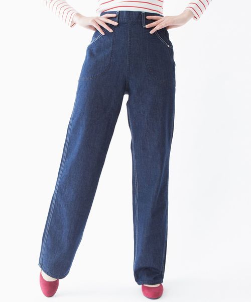 Another Edition（アナザーエディション）の「AE×LEEサイドジップデニムパンツ/BC AE×Lee SIDE ZIP PT（デニムパンツ・レディース・ネイビー/コバルトブルー・MEDIUM/SMALL）」の9枚目の写真