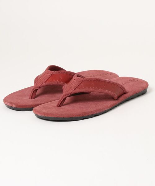 チャイハネ（チャイハネ）の「【チャイハネ】牛革トングサンダルM（サンダル・レディース・ブラック/レッド/ブルー/キャメル・FREE）」の2枚目の写真