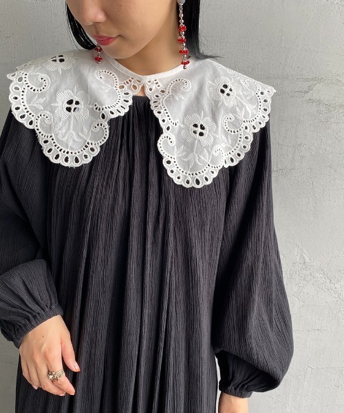 JF Ready Made（ジェイエフレディメイド）の「[Jf Ready Made/ジェイエフレディメイド] コットンレース 2WAY付け襟（付け襟・レディース・ホワイト・ONE SIZE）」の7枚目の写真