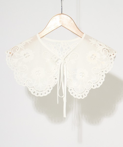 JF Ready Made（ジェイエフレディメイド）の「[Jf Ready Made/ジェイエフレディメイド] コットンレース 2WAY付け襟（付け襟・レディース・ホワイト・ONE SIZE）」の14枚目の写真
