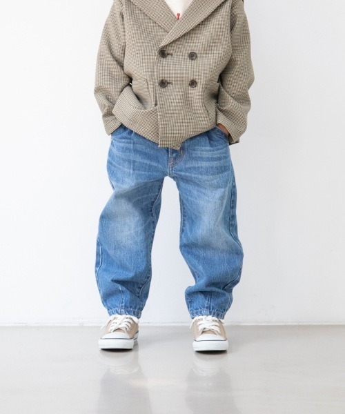 LOWRYS FARM(ローリーズファーム)の「CONEデニムスラウチパンツ 958899(デニムパンツ・キッズ・ワンウォッシュ/ブルー/ブルー系・110cm/120cm/130cm/140cm/150cm)」の1枚目の写真