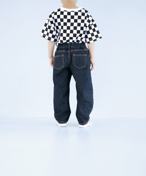 LOWRYS FARM(ローリーズファーム)の「CONEデニムスラウチパンツ 958899(デニムパンツ・キッズ・ワンウォッシュ/ブルー/ブルー系・110cm/120cm/130cm/140cm/150cm)」の13枚目の写真