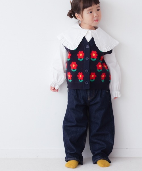 LOWRYS FARM(ローリーズファーム)の「CONEデニムスラウチパンツ 958899(デニムパンツ・キッズ・ワンウォッシュ/ブルー/ブルー系・110cm/120cm/130cm/140cm/150cm)」の22枚目の写真