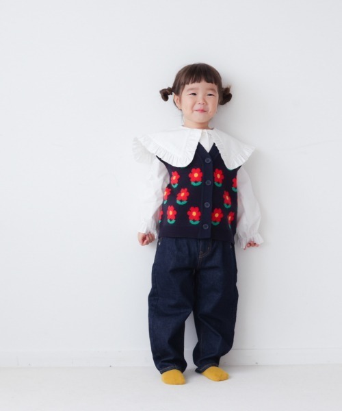 LOWRYS FARM(ローリーズファーム)の「CONEデニムスラウチパンツ 958899(デニムパンツ・キッズ・ワンウォッシュ/ブルー/ブルー系・110cm/120cm/130cm/140cm/150cm)」の20枚目の写真