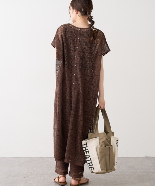 PUAL CE CIN（ピュアルセシン）の「ラッセルレースパンツ（その他パンツ・レディース・ブラック/ブラウン/グレー/アイボリー・FREE）」の17枚目の写真