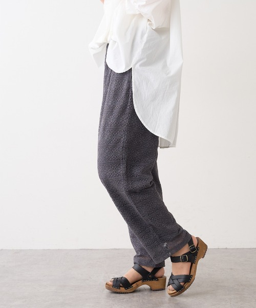 PUAL CE CIN（ピュアルセシン）の「ラッセルレースパンツ（その他パンツ・レディース・ブラック/ブラウン/グレー/アイボリー・FREE）」の13枚目の写真