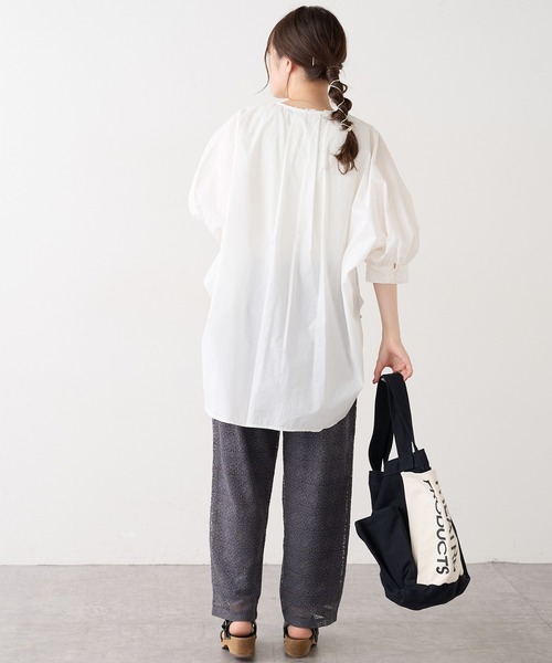 PUAL CE CIN（ピュアルセシン）の「ラッセルレースパンツ（その他パンツ・レディース・ブラック/ブラウン/グレー/アイボリー・FREE）」の18枚目の写真