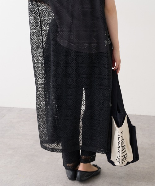 PUAL CE CIN（ピュアルセシン）の「ラッセルレースパンツ（その他パンツ・レディース・ブラック/ブラウン/グレー/アイボリー・FREE）」の14枚目の写真