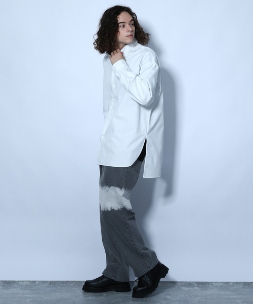 HARE（ハレ）の「ブリーチWストレートデニムパンツ(HARE