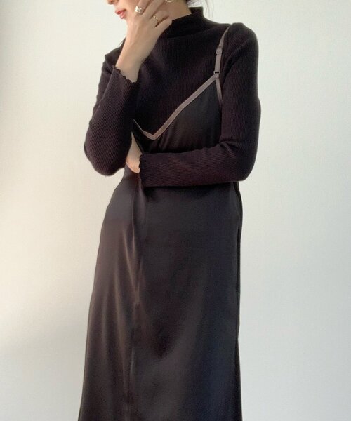 ZOZOMARKET（ゾゾマーケット）の「【maiko×ZOZO】2WAYパイピングカシュクールキャミワンピース（ワンピース・レディース・ブラック/グレー・FREE）」の14枚目の写真