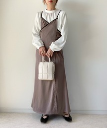【maiko×ZOZO】2WAYパイピングカシュクールキャミワンピース