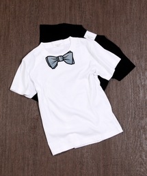 SUPERTHANKS | 【キッズ】蝶ネクタイワッペンベーシックTシャツ リンクコーデ 親子コーデ(Tシャツ/カットソー)