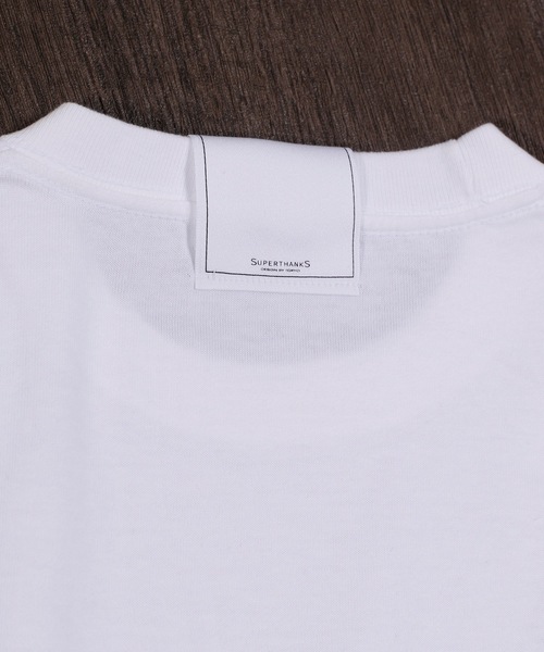 SUPERTHANKS（スーパーサンクス）の「【キッズ】蝶ネクタイワッペンベーシックTシャツ リンクコーデ 親子コーデ（Tシャツ/カットソー・キッズ・ホワイト×ブルー/ブラック×ブルー・100/110/120/130/140/150）」の10枚目の写真