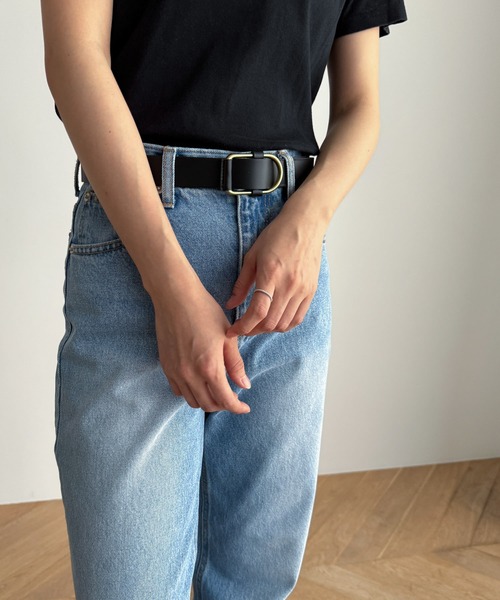 CANAL JEAN（キャナルジーン）の「El mar　ノンホールバックルレザーベルト（ベルト・レディース・ブラック/ブラウン/ブラウン系その他/ブラック系その他・ONE SIZE）」の6枚目の写真