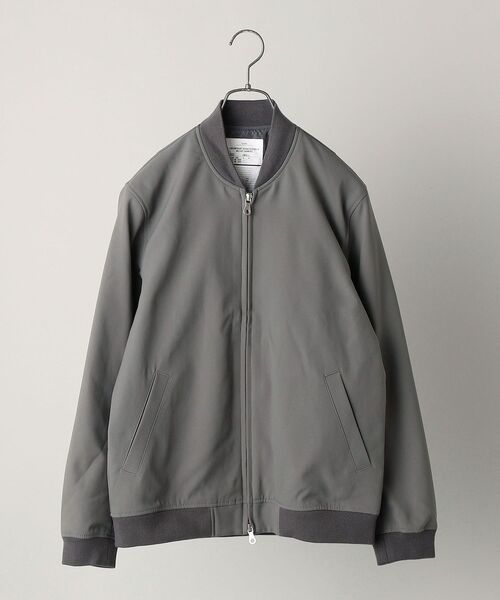 SHIPS（シップス）の「SHIPS: ハイカウント 2WAY ストレッチ リブ ブルゾン 21FW（ブルゾン・メンズ・チャコールグレー/ライトグリーン/ブラック・SMALL/MEDIUM/LARGE/X-LARGE）」の3枚目の写真