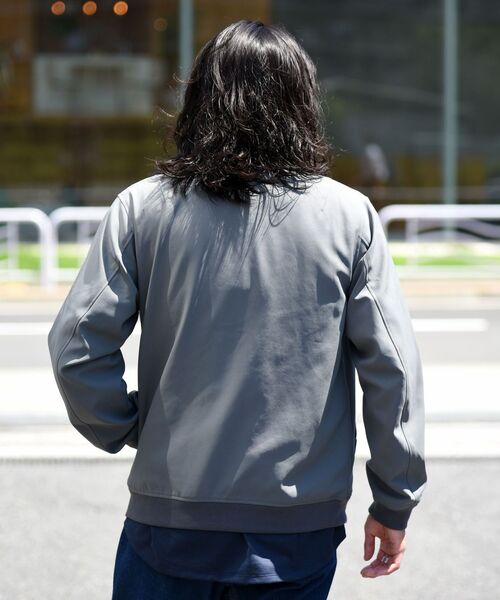 SHIPS（シップス）の「SHIPS: ハイカウント 2WAY ストレッチ リブ ブルゾン 21FW（ブルゾン・メンズ・チャコールグレー/ライトグリーン/ブラック・SMALL/MEDIUM/LARGE/X-LARGE）」の11枚目の写真