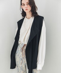LiNoH | 【LiNoH】JET BLACK BELTED VEST(ベスト)