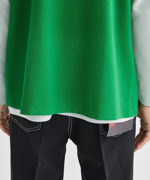 LiNoH（リノー）の「WOOL TWILL BELTED VEST（ベスト・メンズ・ブラック/グリーン・FREE）」の13枚目の写真