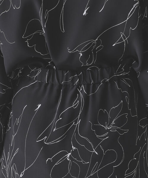 BEAMS LIGHTS(ビームスライツ)の「BEAMS LIGHTS / ドロー フラワー プリント Iライン スカート(スカート・レディース・オフホワイト/ブラック・36/38)」の15枚目の写真