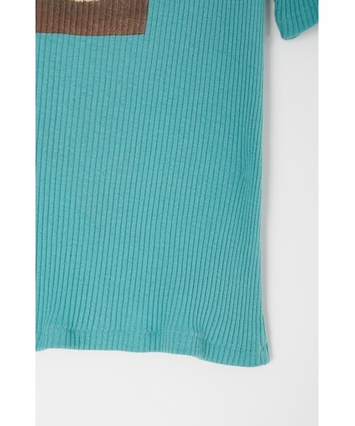 MOUSSY（マウジー）の「BE LOVED DOG Tシャツ（Tシャツ/カットソー・レディース・ライトブラック/ライトブルー/アイボリー・FREE）」の6枚目の写真