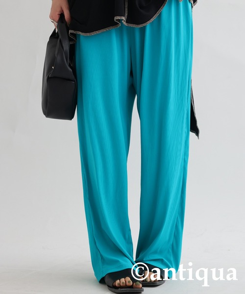 antiqua（アンティカ）の「UVカットラッシュガードパンツ（その他パンツ・レディース・ブラック/カーキ/ライトグリーン/ブルー系その他/パープル/マスタード/サックスブルー/テラコッタ/ダークグレー・FREE）」の6枚目の写真