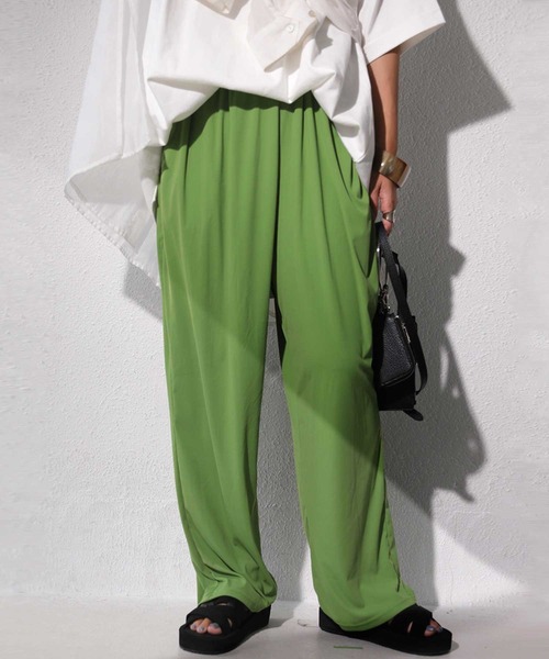 antiqua（アンティカ）の「UVカットラッシュガードパンツ（その他パンツ・レディース・ブラック/カーキ/ライトグリーン/ブルー系その他/パープル/マスタード/サックスブルー/テラコッタ/ダークグレー・FREE）」の5枚目の写真