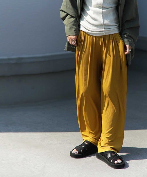 antiqua（アンティカ）の「UVカットラッシュガードパンツ（その他パンツ・レディース・ブラック/カーキ/ライトグリーン/ブルー系その他/パープル/マスタード/サックスブルー/テラコッタ/ダークグレー・FREE）」の20枚目の写真