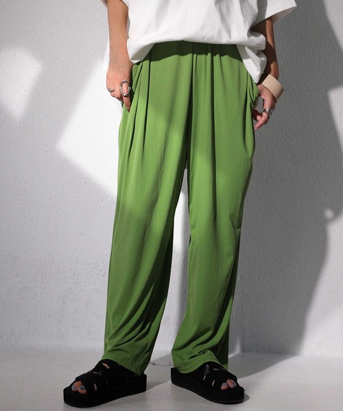 antiqua（アンティカ）の「UVカットラッシュガードパンツ（その他パンツ・レディース・ブラック/カーキ/ライトグリーン/ブルー系その他/パープル/マスタード/サックスブルー/テラコッタ/ダークグレー・FREE）」の12枚目の写真