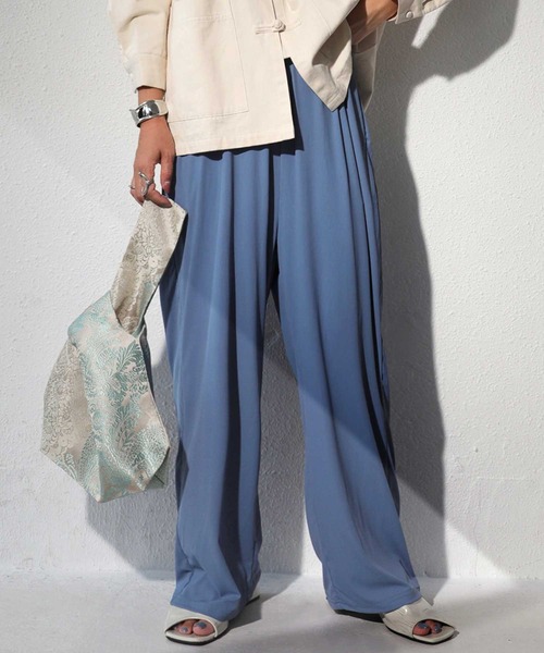 antiqua（アンティカ）の「UVカットラッシュガードパンツ（その他パンツ・レディース・ブラック/カーキ/ライトグリーン/ブルー系その他/パープル/マスタード/サックスブルー/テラコッタ/ダークグレー・FREE）」の15枚目の写真