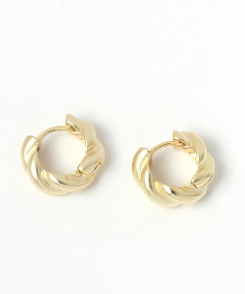 niko and...（ニコアンド）の「メタルツイストピアス（ピアス（両耳用）・レディース・グレー/イエロー・0）」の2枚目の写真