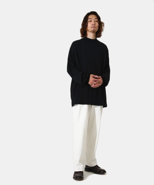 marka（マーカ）の「marka / マーカ：MOCK NECK - 40/2 COMBED KNIT -：M21D-04CS01C[COR]（ニット/セーター・メンズ・サンドベージュ/グレー/ブラック・1/2/3）」の11枚目の写真