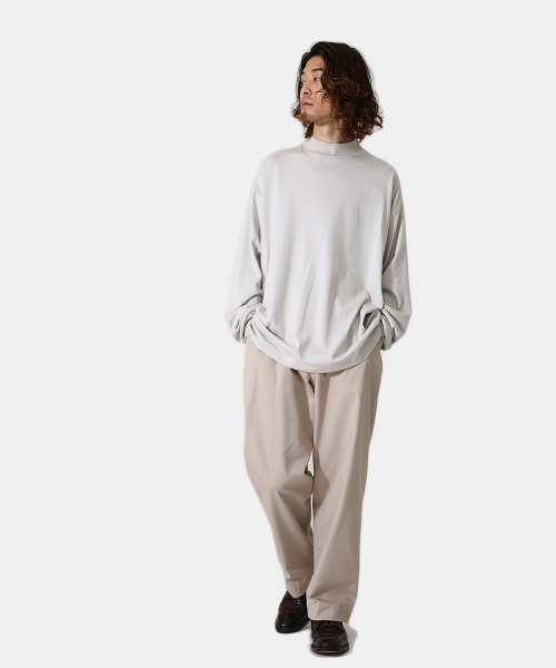 marka（マーカ）の「marka / マーカ：MOCK NECK - 40/2 COMBED KNIT -：M21D-04CS01C[COR]（ニット/セーター・メンズ・サンドベージュ/グレー/ブラック・1/2/3）」の21枚目の写真