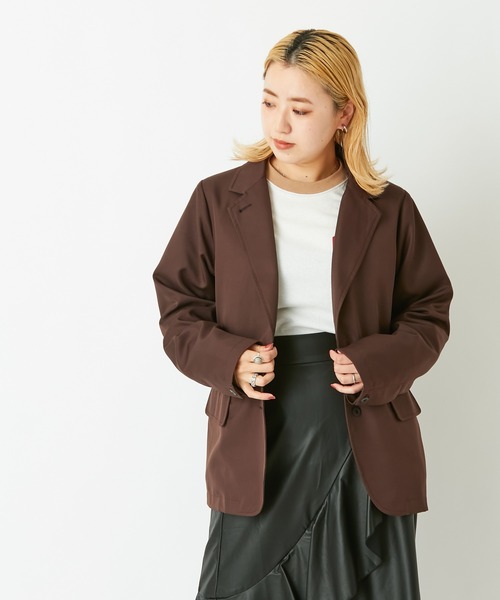 CIAOPANIC（チャオパニック）の「【WEB限定】テーラードジャケット＋スラックスパンツ/セットアップ（セットアップ・レディース・グレー/ブラウン/グリーン・FREE）」の19枚目の写真