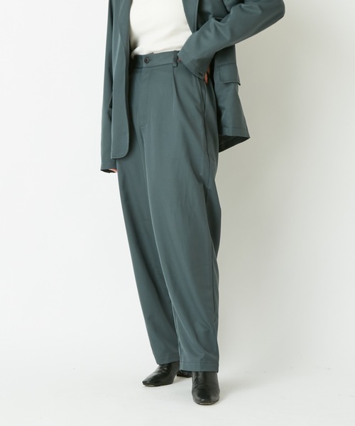 CIAOPANIC（チャオパニック）の「【WEB限定】テーラードジャケット＋スラックスパンツ/セットアップ（セットアップ・レディース・グレー/ブラウン/グリーン・FREE）」の10枚目の写真