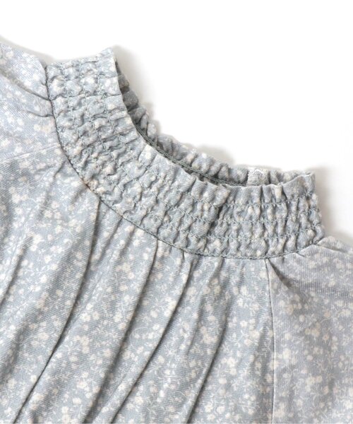 apres les cours(アプレレクール)の「シャーリングワンピース(ワンピース・キッズ・ベージュ/ブラウン/サックスブルー・90/100/110/120/80/130/140)」の7枚目の写真