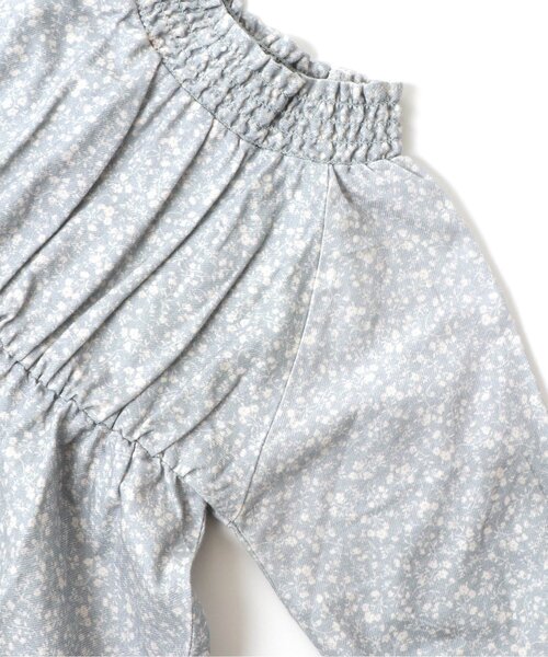 apres les cours(アプレレクール)の「シャーリングワンピース(ワンピース・キッズ・ベージュ/ブラウン/サックスブルー・90/100/110/120/80/130/140)」の8枚目の写真