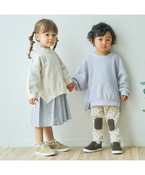 apres les cours(アプレレクール)の「シャーリングワンピース(ワンピース・キッズ・ベージュ/ブラウン/サックスブルー・90/100/110/120/80/130/140)」の22枚目の写真