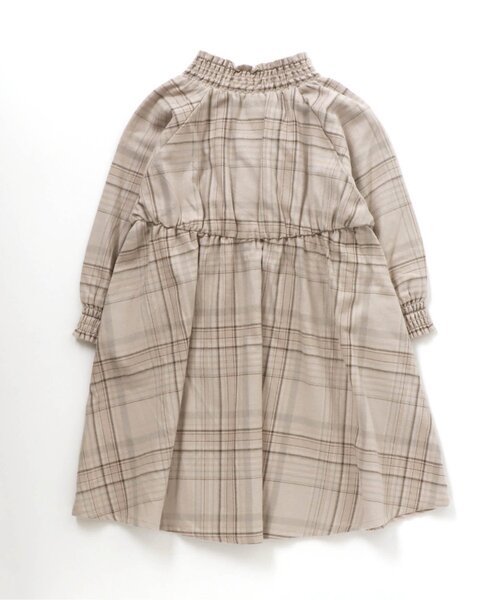 apres les cours(アプレレクール)の「シャーリングワンピース(ワンピース・キッズ・ベージュ/ブラウン/サックスブルー・90/100/110/120/80/130/140)」の19枚目の写真