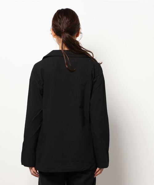 SPIGA（スピーガ）の「麻ライクテーラードジャケット（テーラードジャケット・レディース・アイボリー/ブラック/ベージュ・FREE）」の5枚目の写真