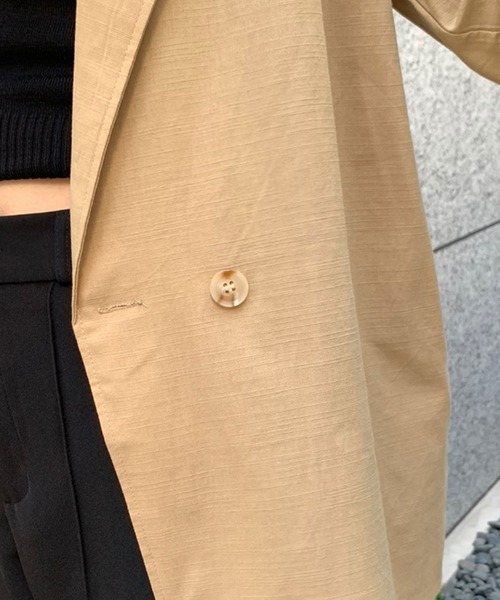 SPIGA（スピーガ）の「麻ライクテーラードジャケット（テーラードジャケット・レディース・アイボリー/ブラック/ベージュ・FREE）」の11枚目の写真