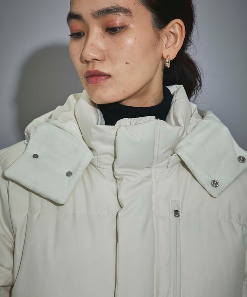 CITY TOKYO(シティトウキョウ)の「700フィルパワーTOKYOダウンジャケット(ダウンジャケット/コート・レディース・オフホワイト/ブラック・2/1)」の4枚目の写真