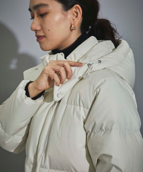 CITY TOKYO(シティトウキョウ)の「700フィルパワーTOKYOダウンジャケット(ダウンジャケット/コート・レディース・オフホワイト/ブラック・2/1)」の7枚目の写真