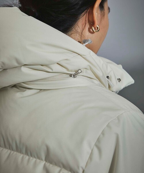 CITY TOKYO(シティトウキョウ)の「700フィルパワーTOKYOダウンジャケット(ダウンジャケット/コート・レディース・オフホワイト/ブラック・2/1)」の10枚目の写真